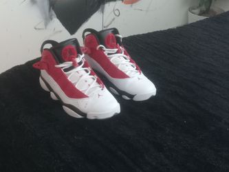 Air Jordan 6 Rings White Red Black Sneakers