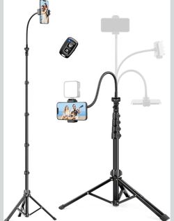 NIB NWT Adjustable Black Phone Tripod with Flexible Gooseneck and Remote