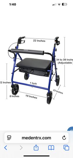 McKesson Heavy Duty Wheeled Walker