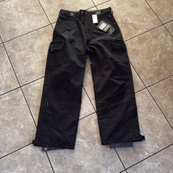 New Men’s Turbine, Medium, Black Snowboarding, Pants Adjustable Weight