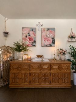 Mediterranean Spanish Oak dresser/ buffet