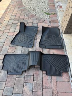 Nissan Sentra 2022 Black Rubber All-Weather Car Floor Mats Set