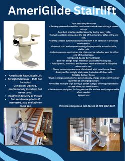 AmeriGlide - Rave 2 chair +Lift rail