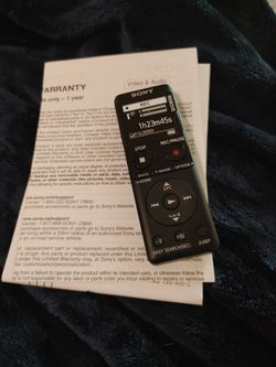 Sony Ux Digital Voice Recorder