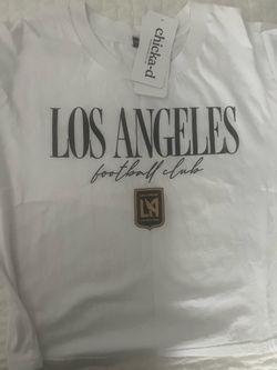 Women's LAFC White T-shirt crop