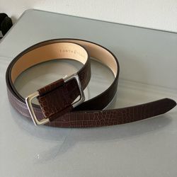 Forth & Towne Croc Embossed Leather Belt XL/XXL