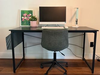 desk with file holder
