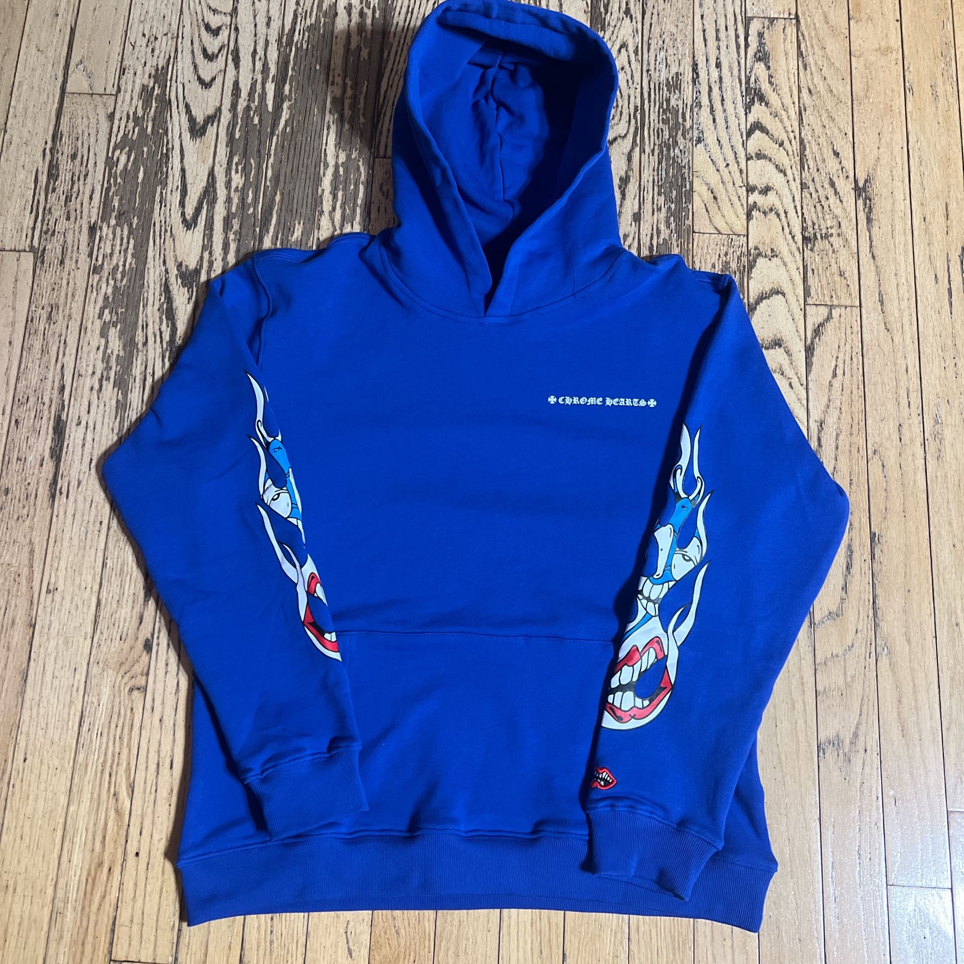 Blue Chrome Hearts Matty Boy Space Hoodie