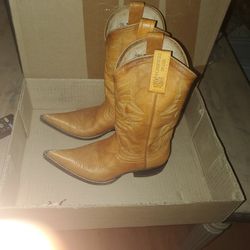 cowboy boots , size 12 small