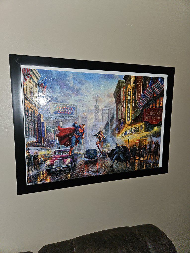 2 Framed Justice League And Batman Puzzles