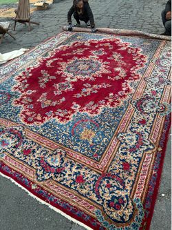 Vintage Old Persian Oriental Carpet Rug 10 by 13’