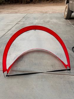 Pop up small soccer goal portable with carry bag