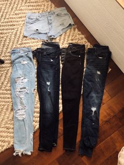 American Eagle, Express, Zara, RVCA, Hollister Clothing