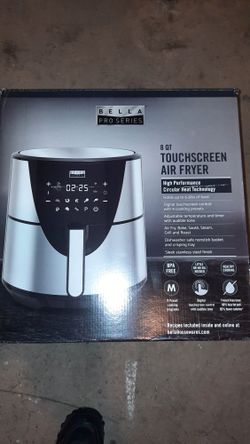 Bella Pro Series Air Fryer, Stainless Steel, Brandnew 