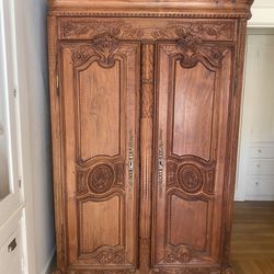 Antique Wood Armoire