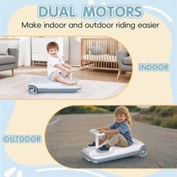 SALE! New Kids Electric Go Cart with Flashing Lights and Mopping Function