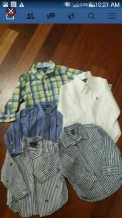 5 gorgeous dress shirts youth size 2!