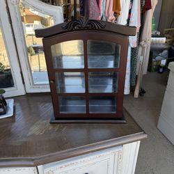 Vintage Wooden Display Cabinet 