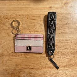 New Victoria Secret Leather Card Wallet With Money Pocket Keychain Or Handle Key Chains  $7 Each Firm  C My Other Wallets And 100 Items Ty