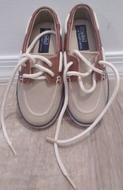Boys Ralph Lauren POLO Boat Shoes- Size 11 Child