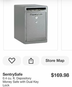 0.4 cu. ft. Depository Money Safe with Dual Key Lock