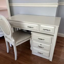 Girls White Desk /chair Corner Bookshelf By AKF Sold Separately Moving Must Go! 
