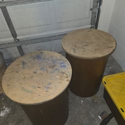 Must GO TODAY Wood Tables – Solid, Multi-Use (2 Available)