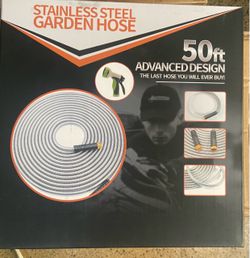 Stainless Steel Garden Hose 50ft
