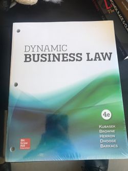 Dynamic Business Law 4e Kubasek Browne Herron