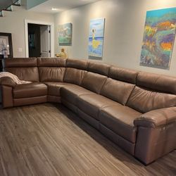 Natuzzi Leather Sectional