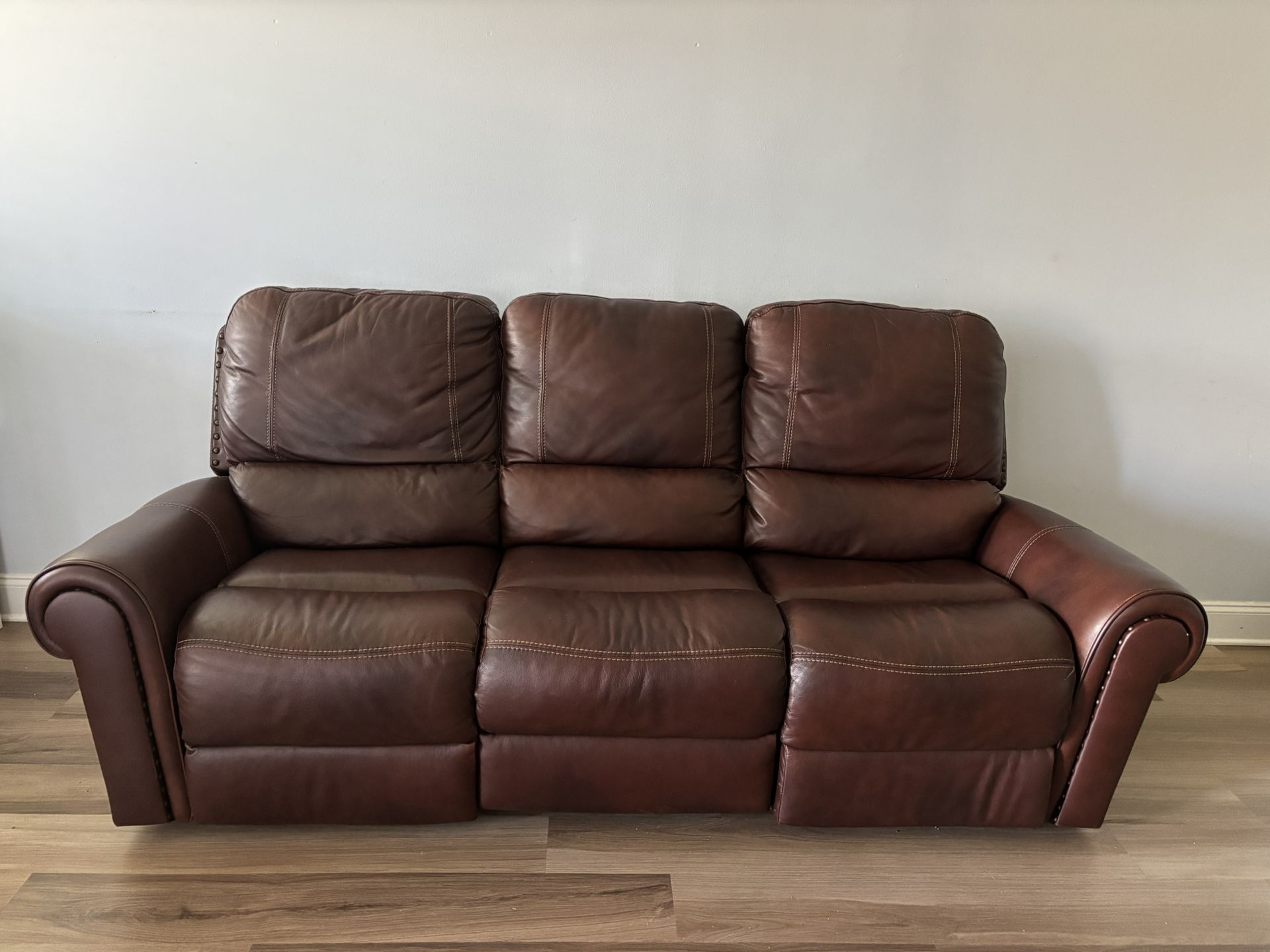 Leather Recliner Couch