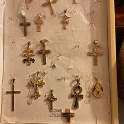 14k Gold Filled Cross Pendants…each Sold Separately 