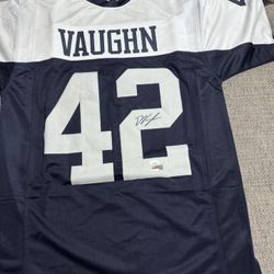 Deuce Vaughn Signed Autograph Custom Jersey-JSA Coa Sticker Only-Dallas Cowboys