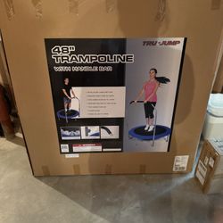 Trampoline With Handlebars