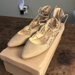 Jessica Simpson Lace up Flats (size 9)