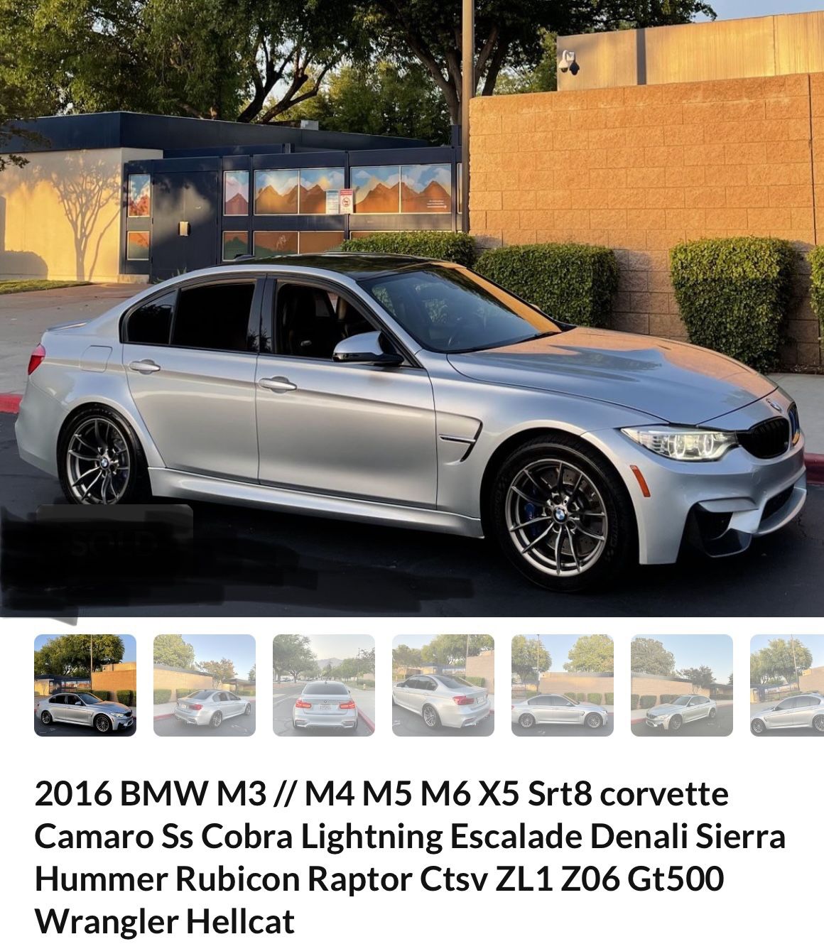 2016 BMW M3