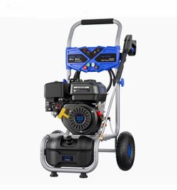 3500PSI Gas Pressure Washer, 2.3GPM Gas Powered High Pressure Washer with 212CC Engine, 4 Adjustable Nozzles, 25 ft High Pressure Hose ,Blue