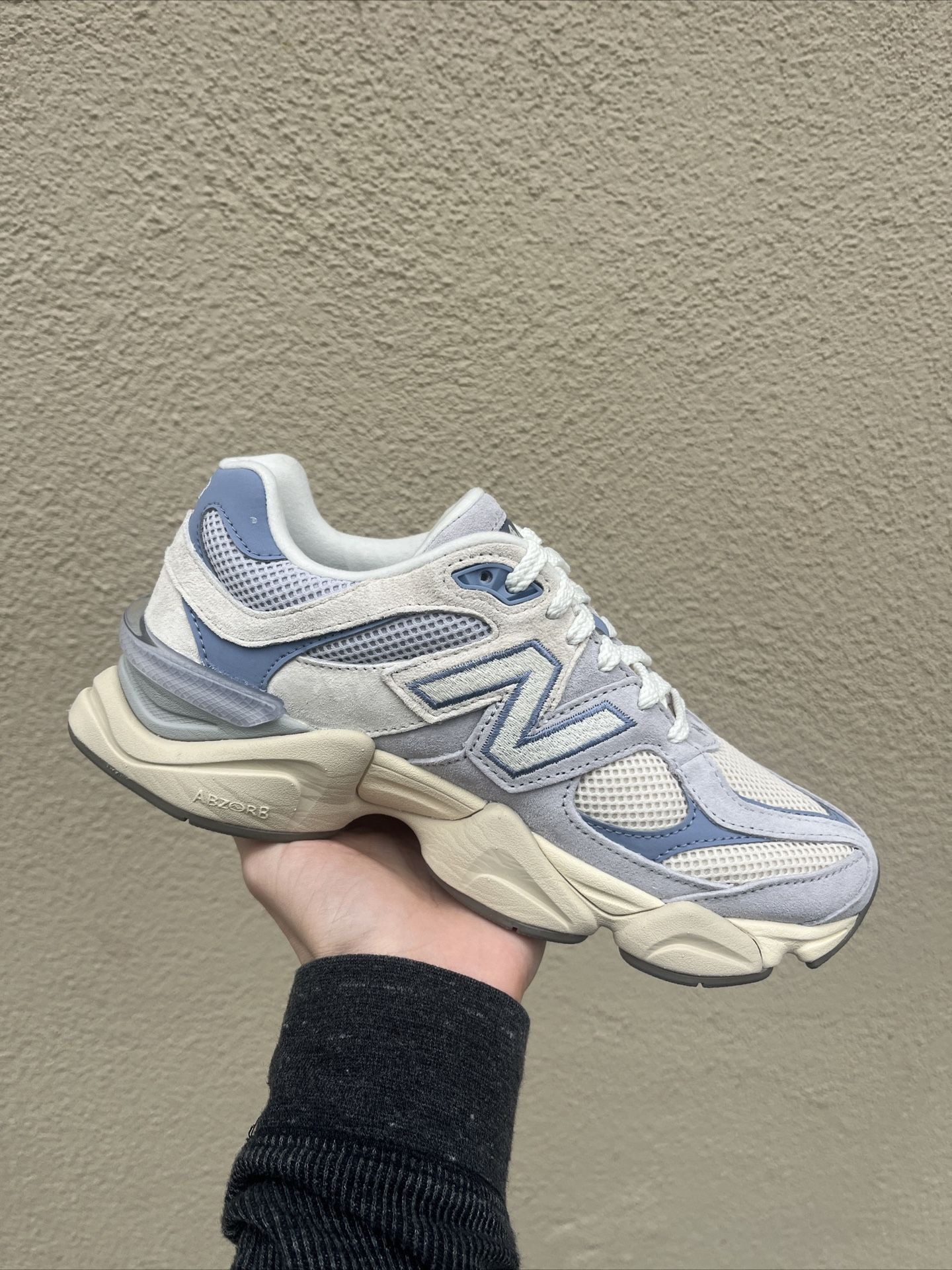 New Balance 9060 Pearl Grey Linen (Sizes 5.5 6 65 7 8.5 9.5)