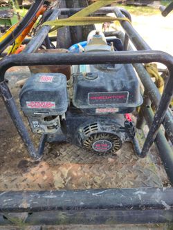 Gas powered water pump