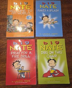 4 Big Nate Children's Books- Lincoln Peirce