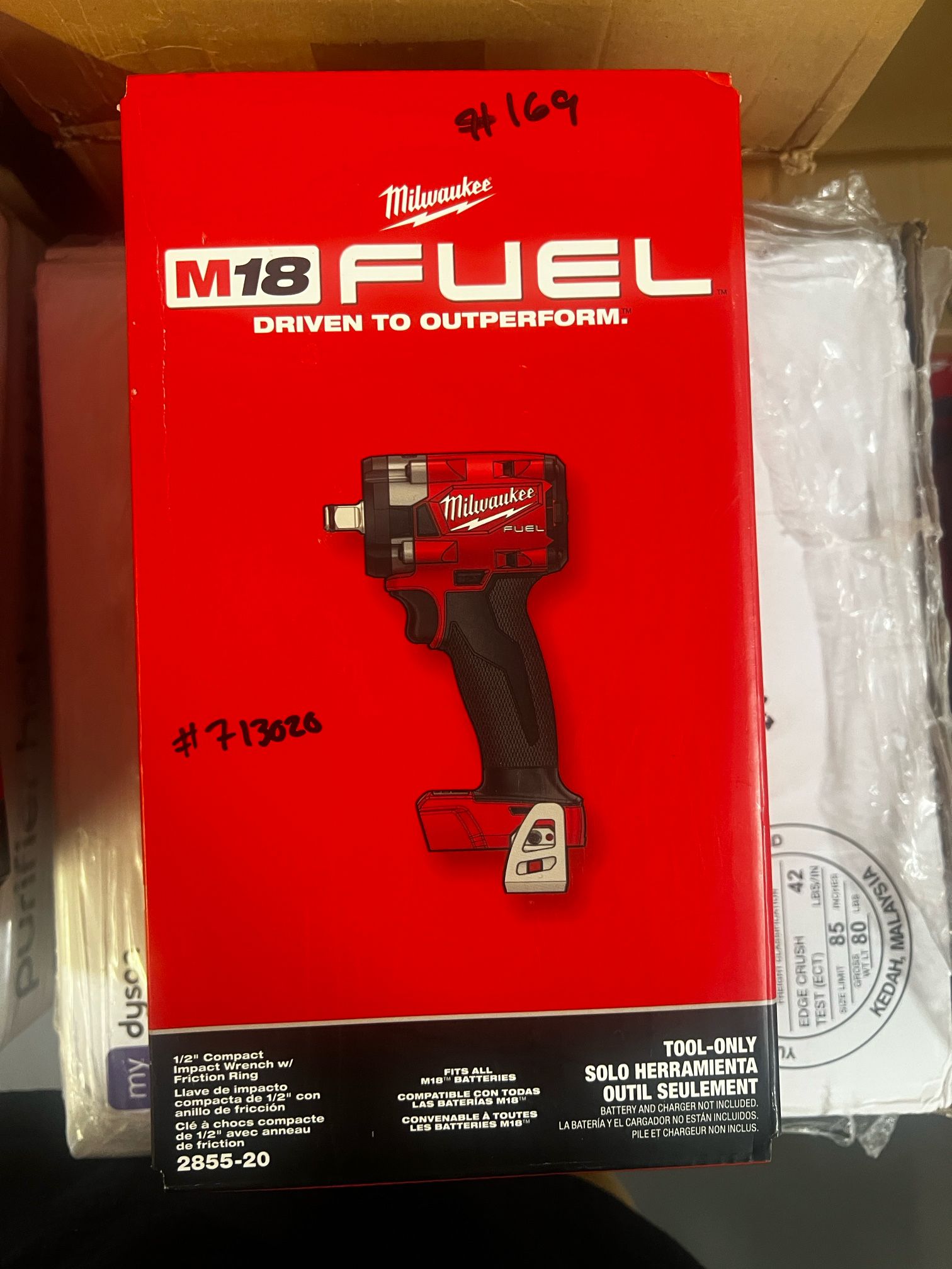 Milwaukee M18 Fuel 1/2” Compact Impact Wrench W Friction Ring Tool Only
