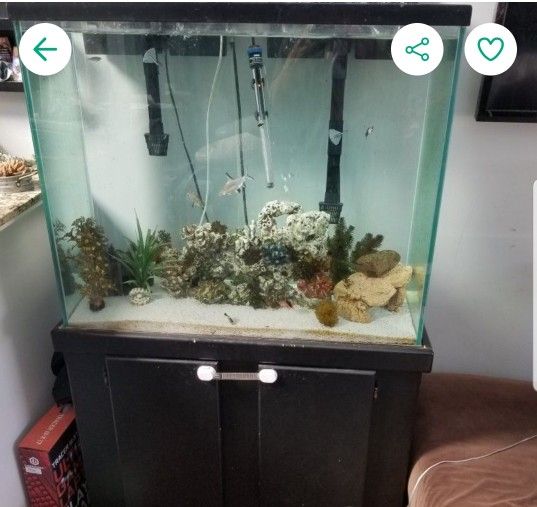 65 Gallon Tall Fish Tank Aquarium