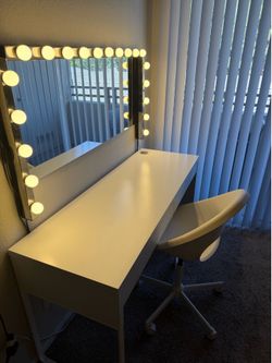IKEA vanity and chair