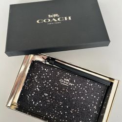 New Coach Star Glitter Sparkles Wristlet
