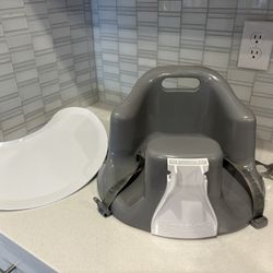 Upseat Baby Floor And Booster Seat With Tray 