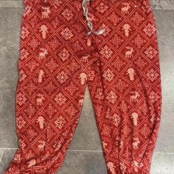 Women Red Pjs Pants 