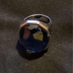 Blue Safire Silver Ring 55 Number 
