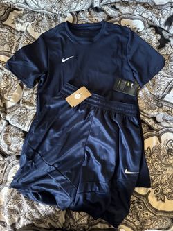 Nike Dri-FIT Navy T-Shirt and Shorts Set