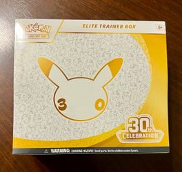 Pokemon 30th etb poster collection pikachu Nintendo 64 and more.