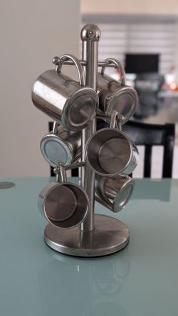 Stainless Steel Tree Shape Mug Rack (Pre-owned)